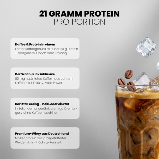 The Barista Whey Proteinkaffee von Iron Brothers Classic Coffee - Kaffee Geschmack - Vorteile #geschmack_classic-coffee