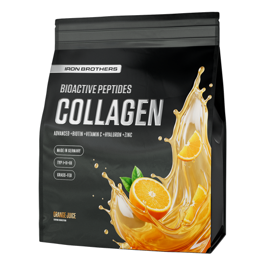 1kg Collagen Advanced von Iron Brothers Orange Juice - Orangen Geschmack #geschmack_orange-juice