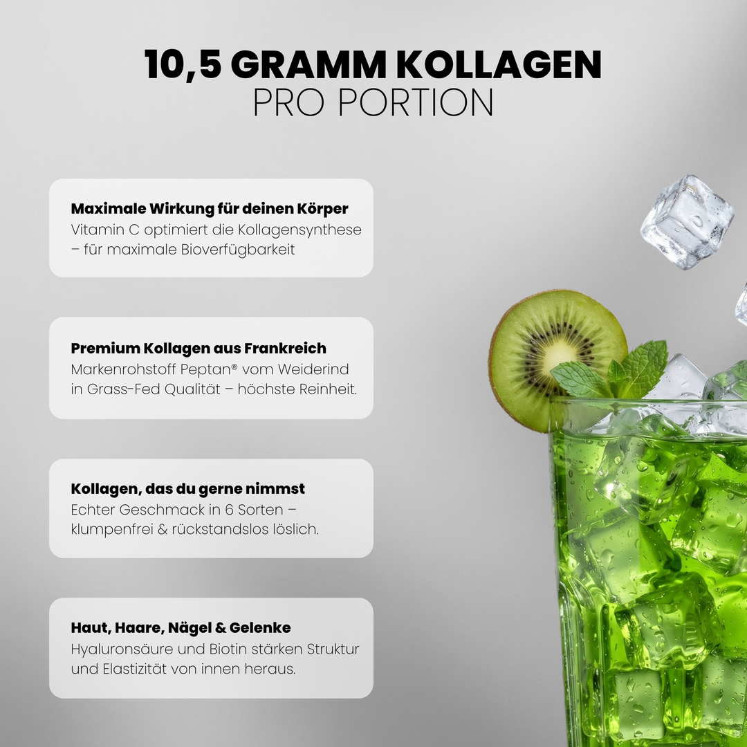 Collagen Advanced von Iron Brothers Tropical Kiwi - Kiwi Geschmack - Vorteile #geschmack_tropical-kiwi