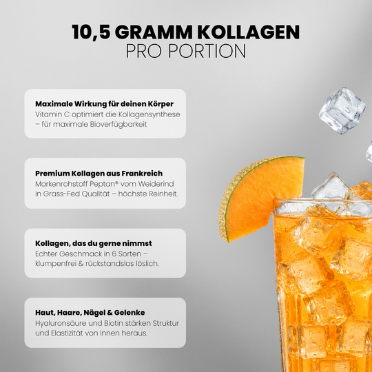 Collagen Advanced von Iron Brothers Honey Melon - Melonen Geschmack - Vorteile #geschmack_honey-melon