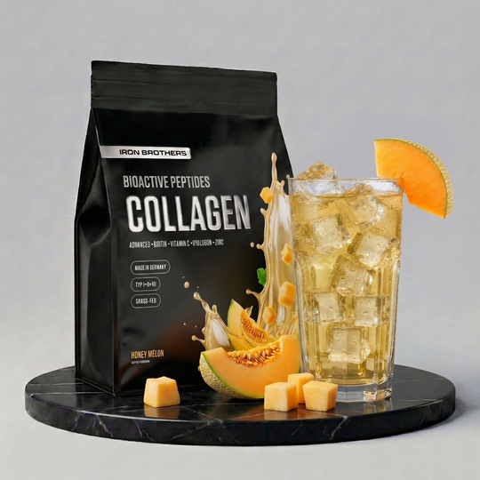 Collagen Advanced von Iron Brothers Honey Melon - Melonen Geschmack - Design, Wirkung und Geschmack #geschmack_honey-melon