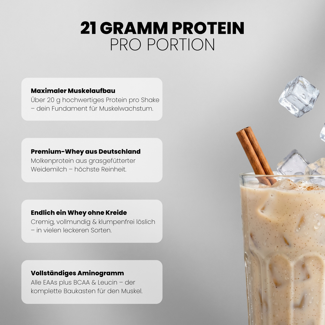 Whey Protein Doppelpack von Iron Brothers Milchreis Zimt - Milchreis Geschmack - Vorteile #geschmack_milchreis-zimt