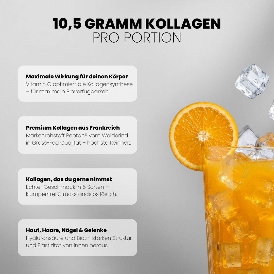 Collagen Advanced von Iron Brothers Orange Juice - Orangen Geschmack - Vorteile #geschmack_orange-juice