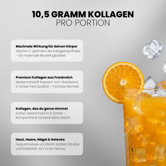 Collagen Advanced Doppelpack von Iron Brothers Orange Juice - Orangen Geschmack - Vorteile #geschmack_orange-juice