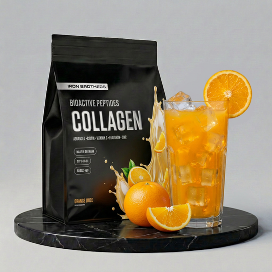 Collagen Advanced von Iron Brothers Orange Juice - Orangen Geschmack - Design, Wirkung und Geschmack #geschmack_orange-juice