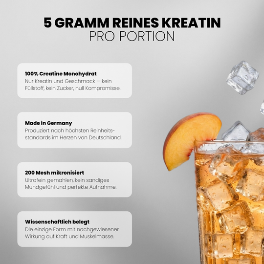 Creatine Flavoured Doppelpack von Iron Brothers - Honey Melon - Vorteile #geschmack_peach-icetea