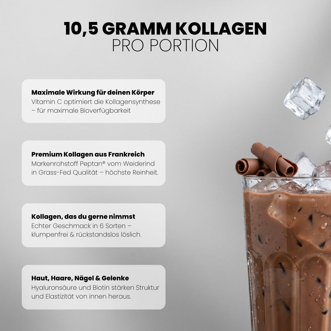 Collagen Advanced Doppelpack von Iron Brothers Chocolate Milkshake - Schokoladen Geschmack - Vorteile #geschmack_chocolate-milkshake