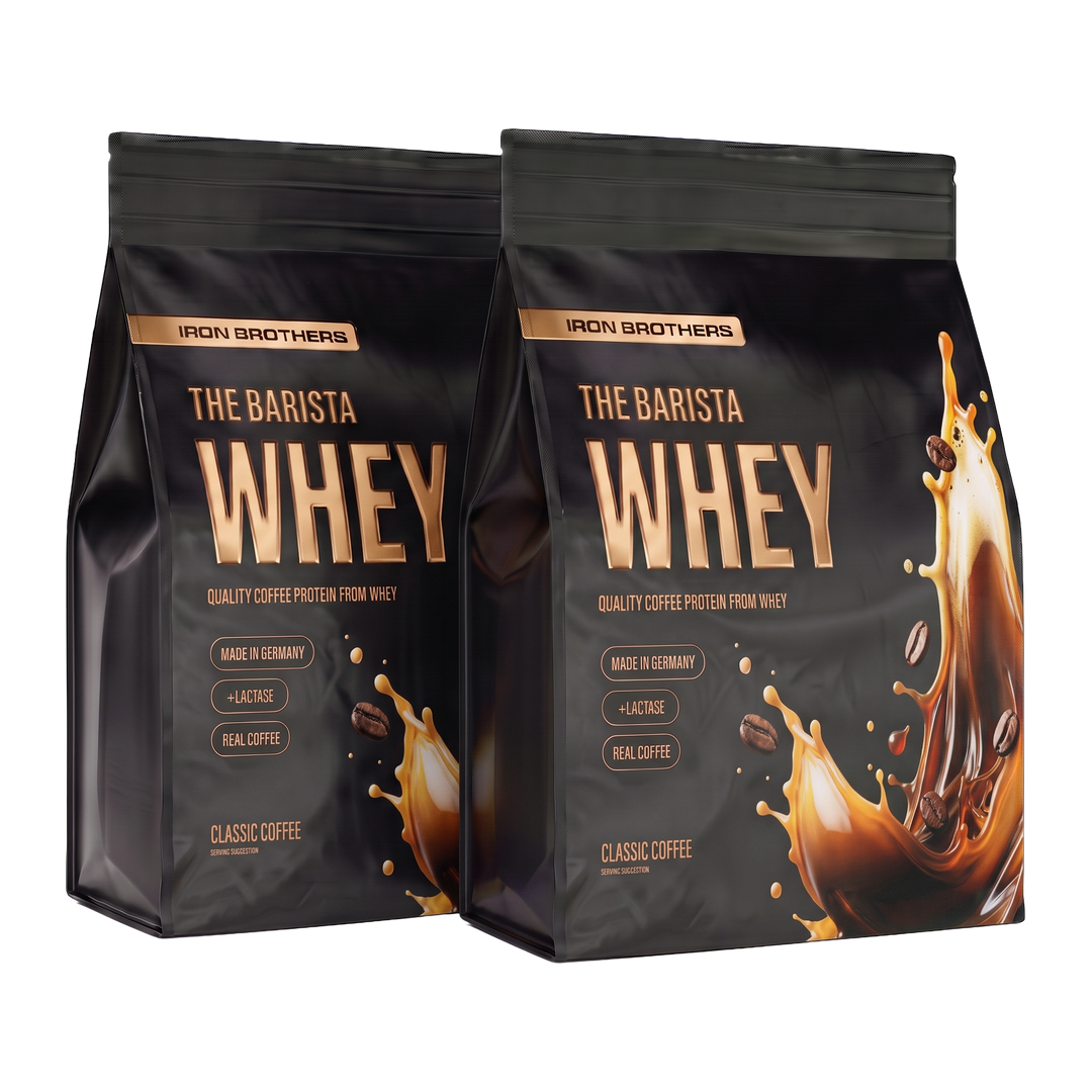 The Barista Whey Proteinkaffee im Beutel Doppelpack von Iron Brothers