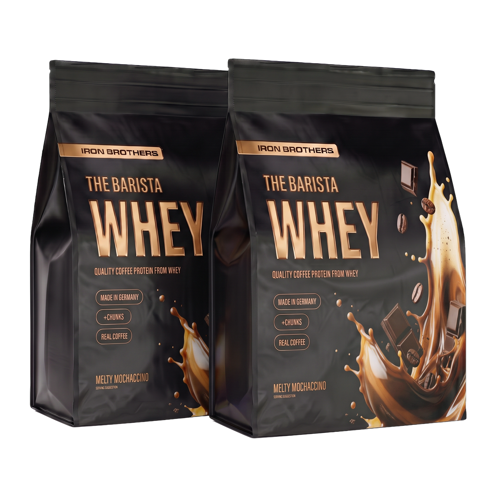 The Barista Whey Proteinkaffee im Beutel Doppelpack von Iron Brothers - Made in Germany