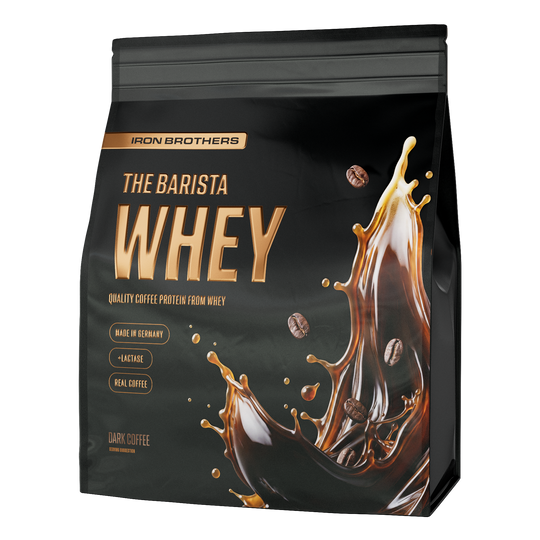1kg The Barista Whey Proteinkaffee von Iron Brothers Dark Coffee - Intensiver Kaffee Geschmack #geschmack_dark-coffee