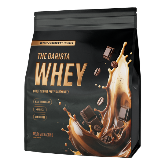 1kg The Barista Whey Proteinkaffee von Iron Brothers Melty Mochaccino - Schokoladen Kaffee Geschmack #geschmack_melty-mochaccino