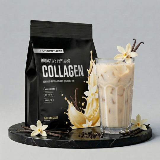Collagen Advanced Doppelpack von Iron Brothers Vanilla Milkshake - Vanille Geschmack - Design, Wirkung und Geschmack #geschmack_vanilla-milkshake