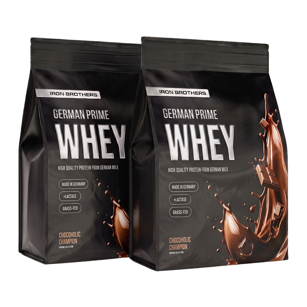 Whey Protein Doppelpack von Iron Brothers - 2x 1.000g im Beutel - Made in Germany